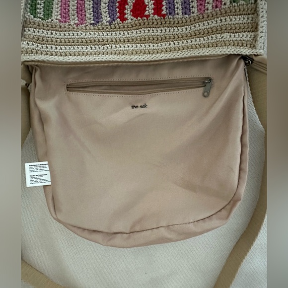THE SAK MULTI COLOR RYDER CROCHETED BOHO  CROSSBODY BAG EUC - Picture 7 of 14